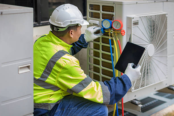 Professional Ac Installation technician working in Marriottsville, MD